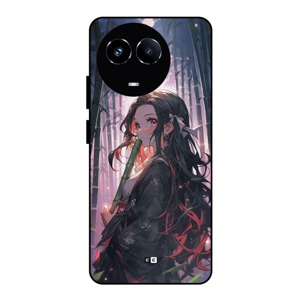 Cute Nezuko Metal Back Case for Realme 11 5G