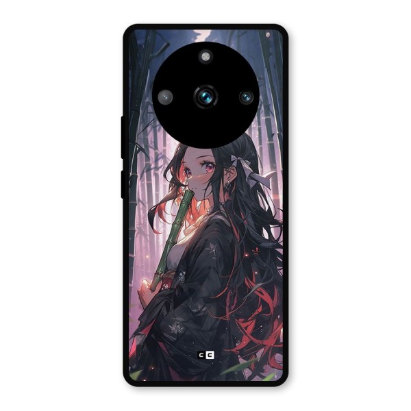 Cute Nezuko Metal Back Case for Realme 11 Pro