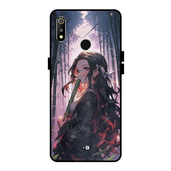 Cute Nezuko Metal Back Case for Realme 3