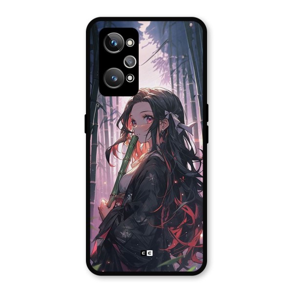 Cute Nezuko Metal Back Case for Realme GT 2