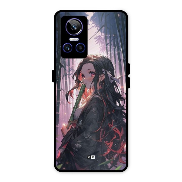 Cute Nezuko Metal Back Case for Realme GT Neo 3