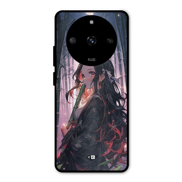 Cute Nezuko Metal Back Case for Realme Narzo 60 5G