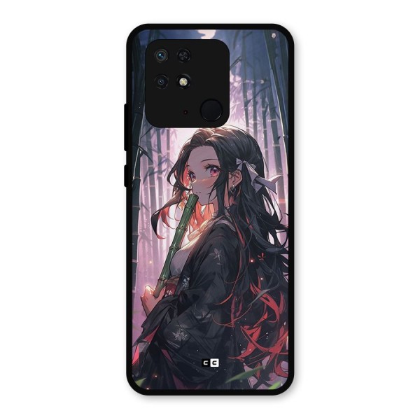 Cute Nezuko Metal Back Case for Redmi 10