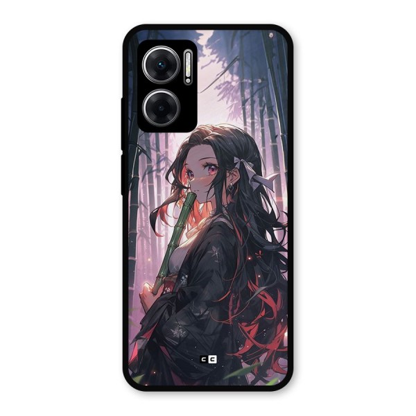 Cute Nezuko Metal Back Case for Redmi 11 Prime 5G