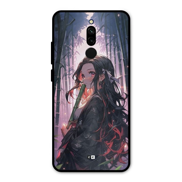 Cute Nezuko Metal Back Case for Redmi 8