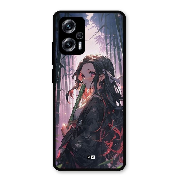 Cute Nezuko Metal Back Case for Redmi K50i