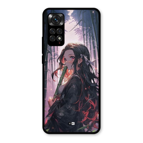 Cute Nezuko Metal Back Case for Redmi Note 11