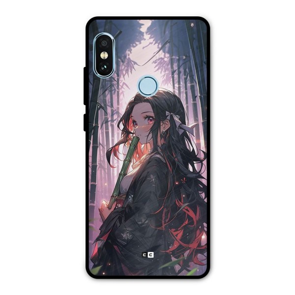 Cute Nezuko Metal Back Case for Redmi Note 5 Pro