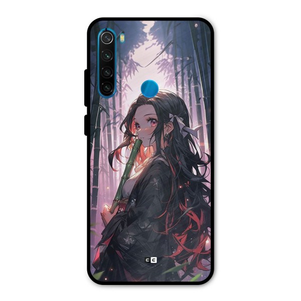 Cute Nezuko Metal Back Case for Redmi Note 8