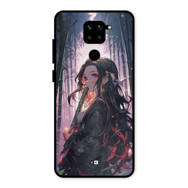 Cute Nezuko Metal Back Case for Redmi Note 9