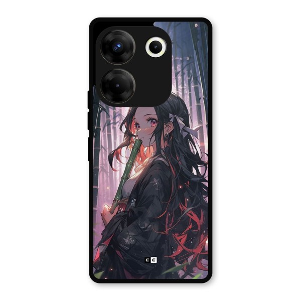 Cute Nezuko Metal Back Case for Tecno Camon 20