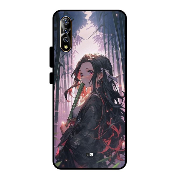 Cute Nezuko Metal Back Case for Vivo S1