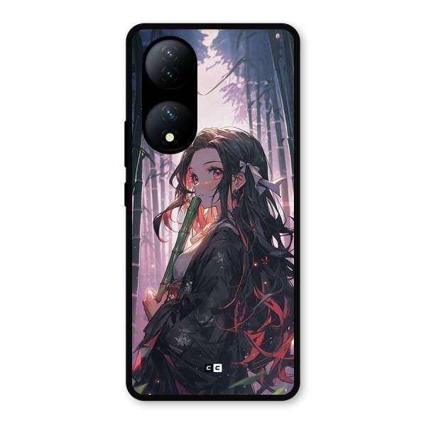 Cute Nezuko Metal Back Case for Vivo T2