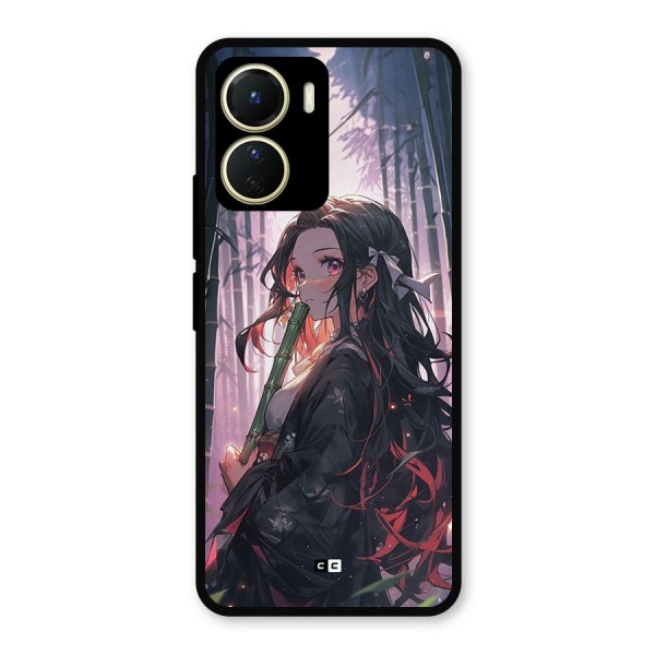 Cute Nezuko Metal Back Case for Vivo T2x