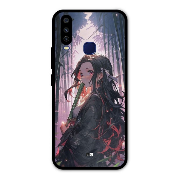 Cute Nezuko Metal Back Case for Vivo U10