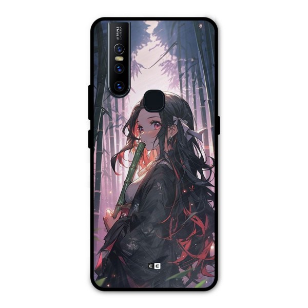 Cute Nezuko Metal Back Case for Vivo V15