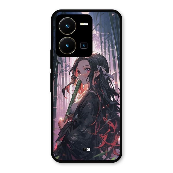 Cute Nezuko Metal Back Case for Vivo Y35