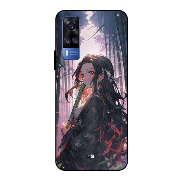 Cute Nezuko Metal Back Case for Vivo Y51