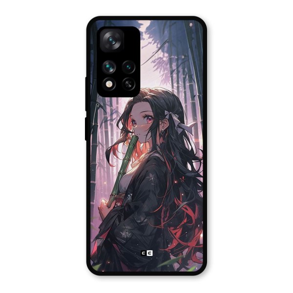 Cute Nezuko Metal Back Case for Xiaomi 11i 5G