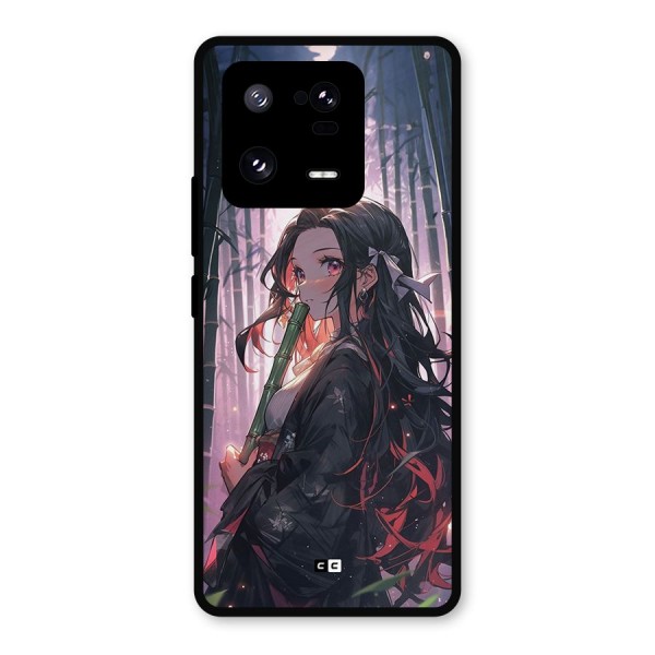 Cute Nezuko Metal Back Case for Xiaomi 13 Pro