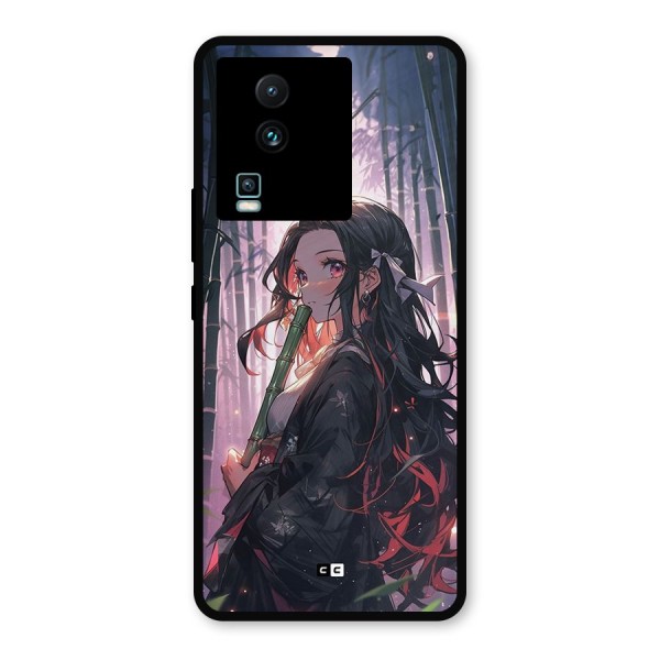 Cute Nezuko Metal Back Case for iQOO Neo 7 Pro