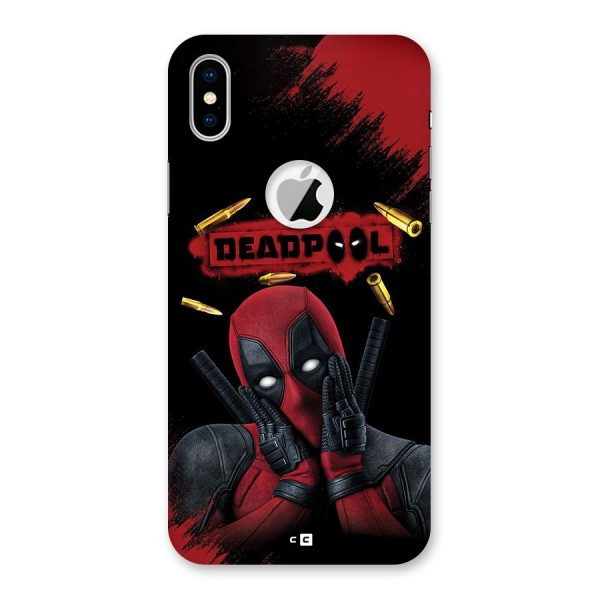 Cute Pool Back Case for iPhone XS Logo Cut