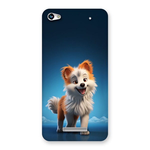 Cute Puppy Walking Back Case for Canvas Hue 2 A316