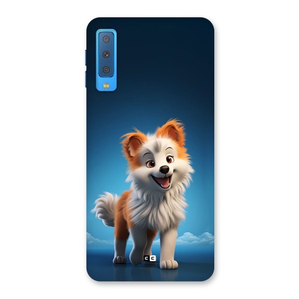 Cute Puppy Walking Back Case for Galaxy A7 (2018)