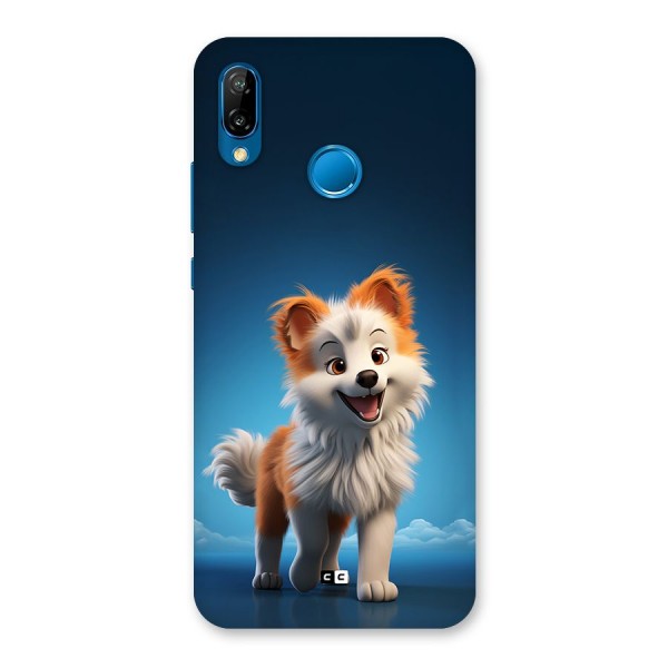 Cute Puppy Walking Back Case for Huawei P20 Lite