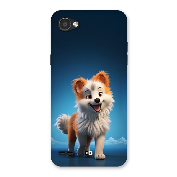 Cute Puppy Walking Back Case for LG Q6