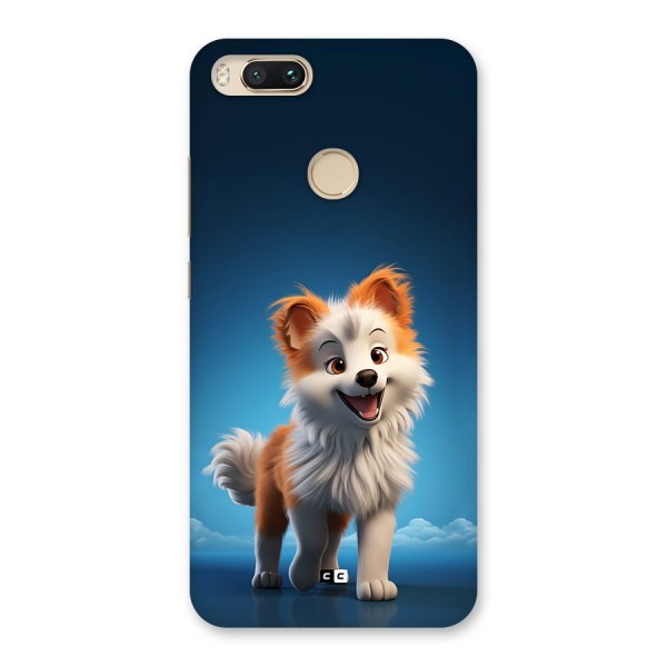 Cute Puppy Walking Back Case for Mi A1