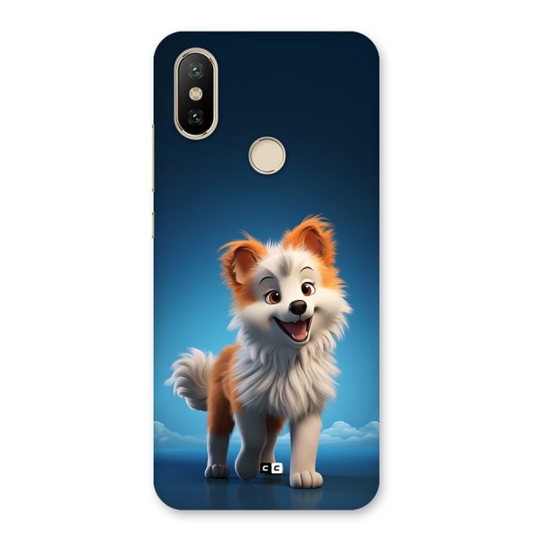 Cute Puppy Walking Back Case for Mi A2