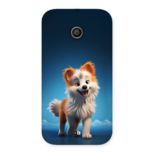 Cute Puppy Walking Back Case for Moto E