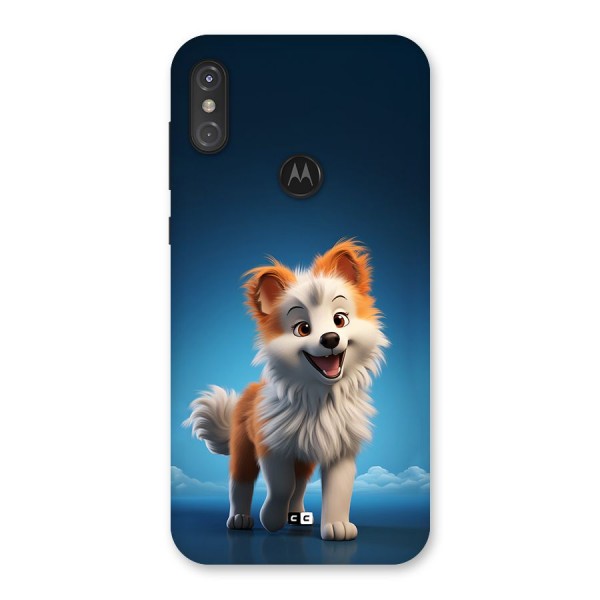 Cute Puppy Walking Back Case for Motorola One Power