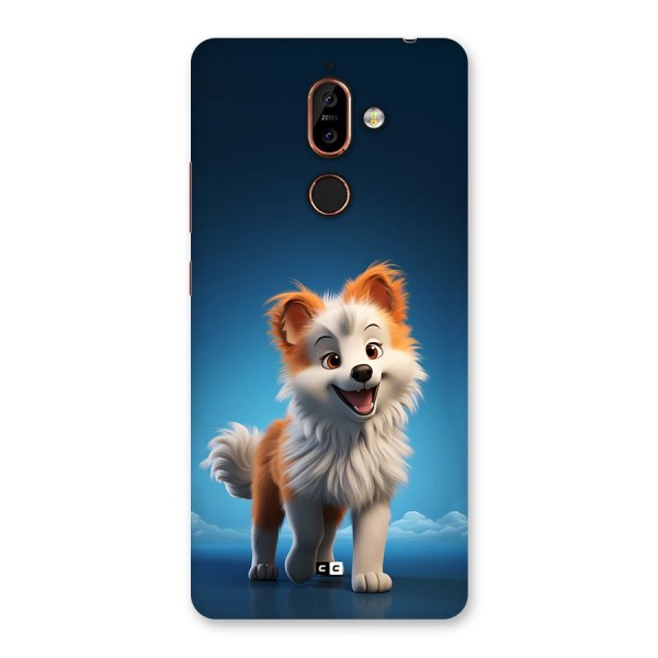 Cute Puppy Walking Back Case for Nokia 7 Plus