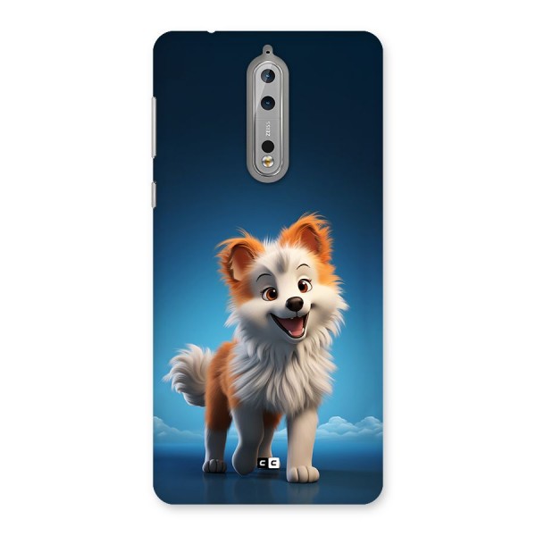 Cute Puppy Walking Back Case for Nokia 8