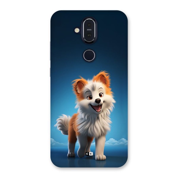 Cute Puppy Walking Back Case for Nokia 8.1