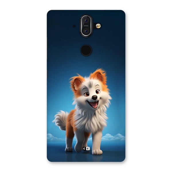 Cute Puppy Walking Back Case for Nokia 8 Sirocco