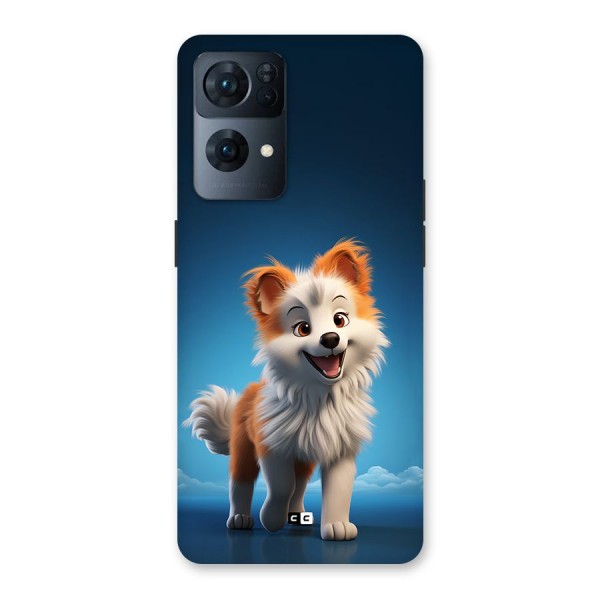 Cute Puppy Walking Back Case for Oppo Reno7 Pro 5G