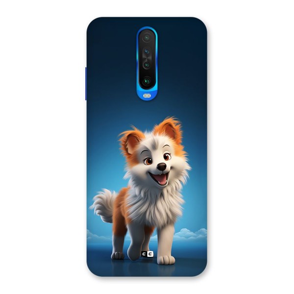 Cute Puppy Walking Back Case for Poco X2