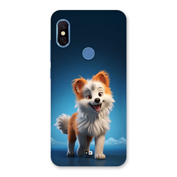 Cute Puppy Walking Back Case for Redmi Note 6 Pro