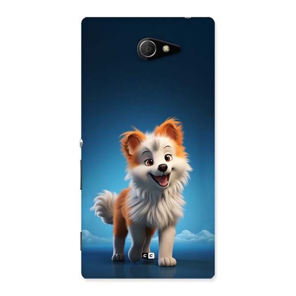 Cute Puppy Walking Back Case for Xperia M2