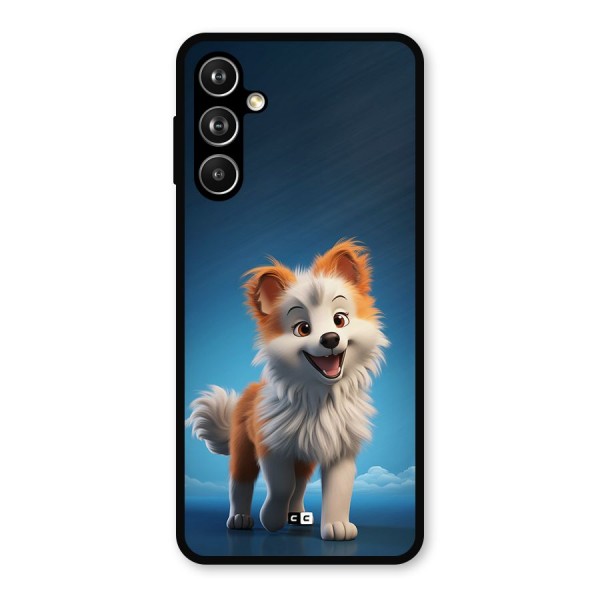 Cute Puppy Walking Metal Back Case for Galaxy F54