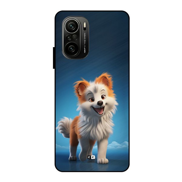 Cute Puppy Walking Metal Back Case for Mi 11X Pro