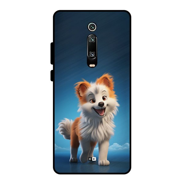 Cute Puppy Walking Metal Back Case for Redmi K20 Pro