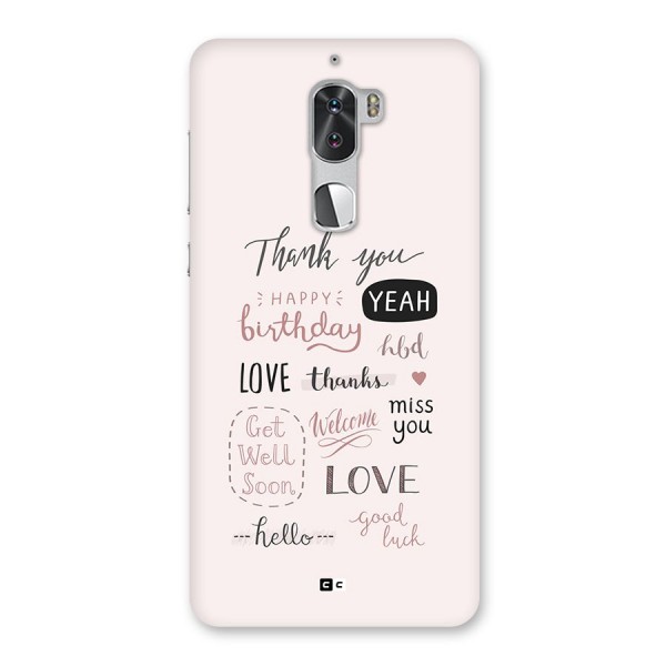 Cute Quotes Back Case for Coolpad Cool 1