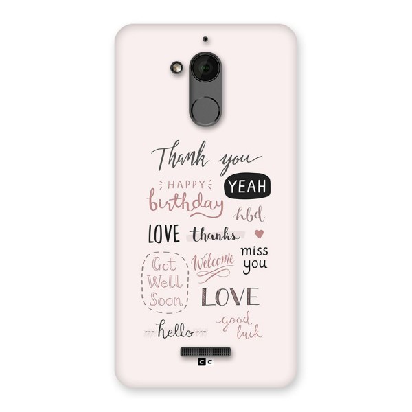 Cute Quotes Back Case for Coolpad Note 5