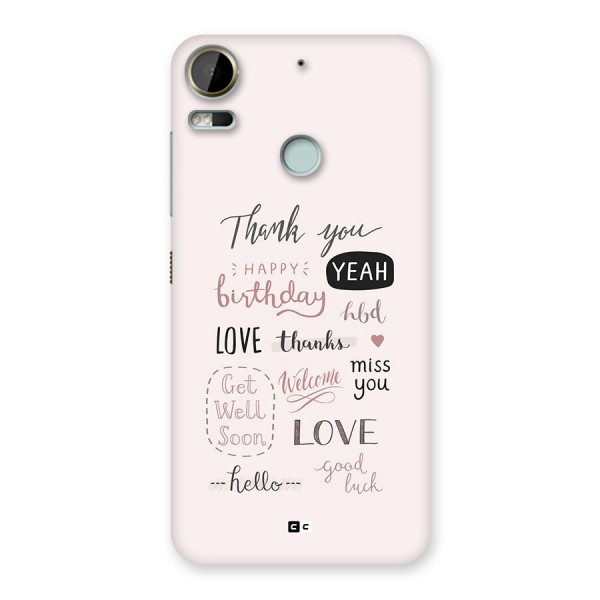 Cute Quotes Back Case for Desire 10 Pro