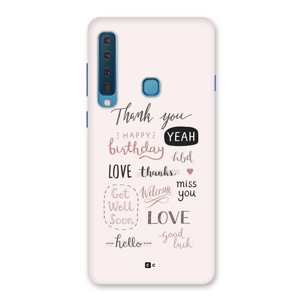 Cute Quotes Back Case for Galaxy A9 (2018)