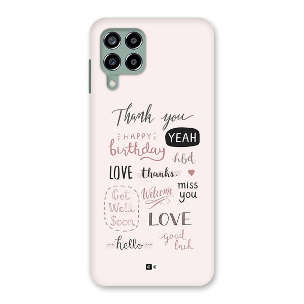 Cute Quotes Back Case for Galaxy M33